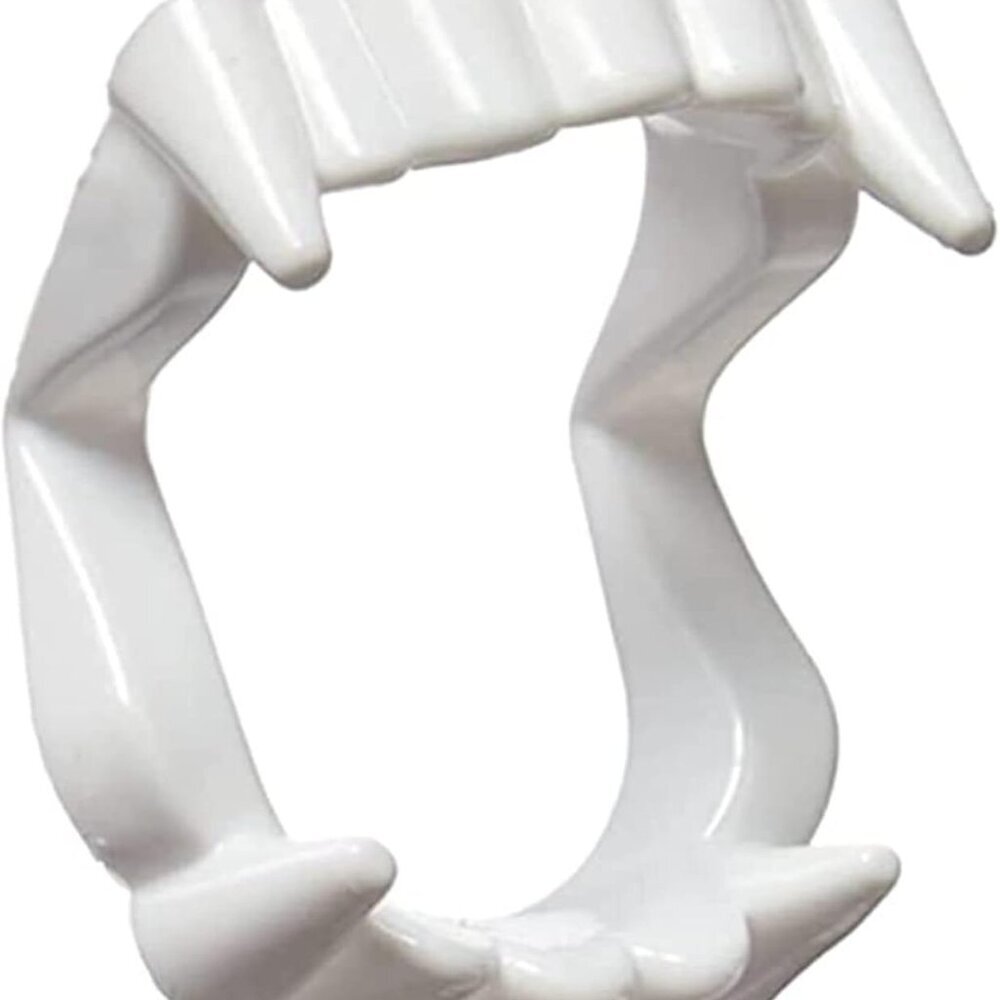 12 Vampire Fangs Plastic Teeth, Werewolf Masquerade Teeth Dress Up Costume Fangs
